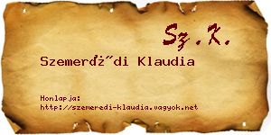 Szemerédi Klaudia névjegykártya